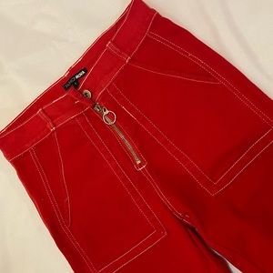 Fun red pants